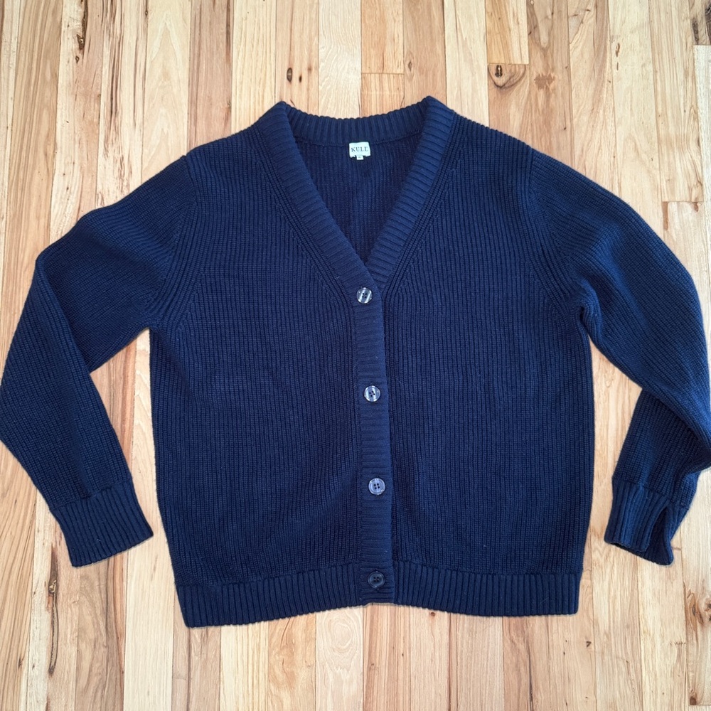 Kule The Raffa V-Neck Wool Cashmere Cardigan Sweater